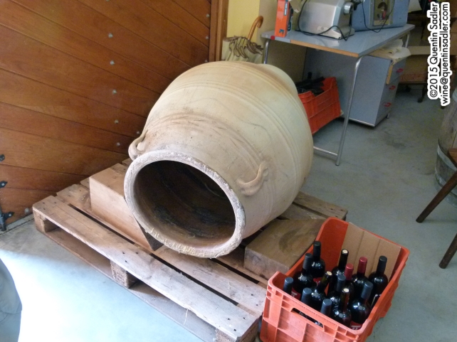 Amphora like this are increasingly being used as fermentation vessels for orange wines in Collio.