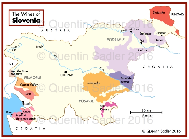 Wine map of Slovenia - click for a larger view.