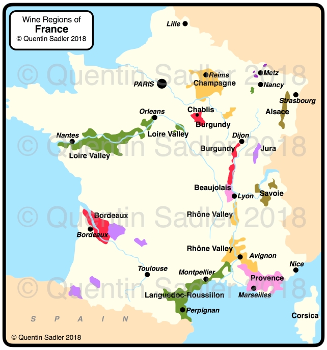 French map QS 2018 Chablis &amp; watermark